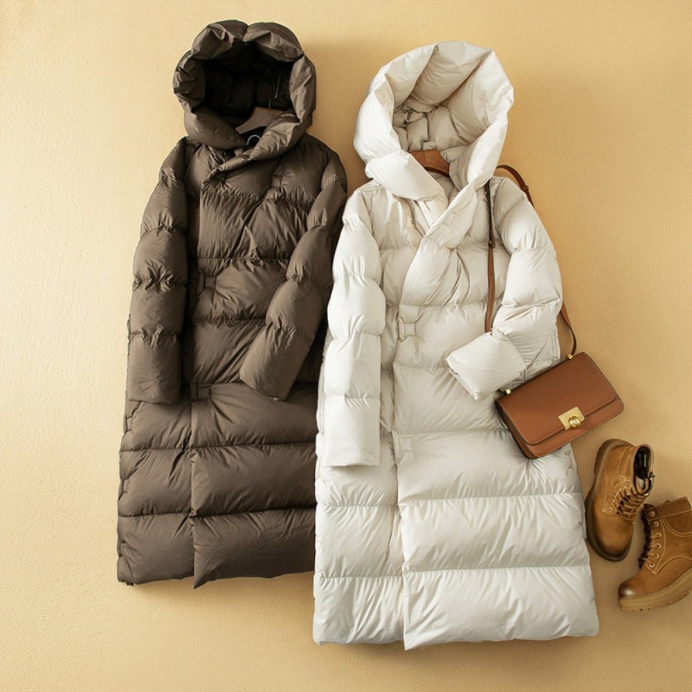 Women'S Fashion Parka - Donsjack Vrouwen Lange Parka's Met Capuchon