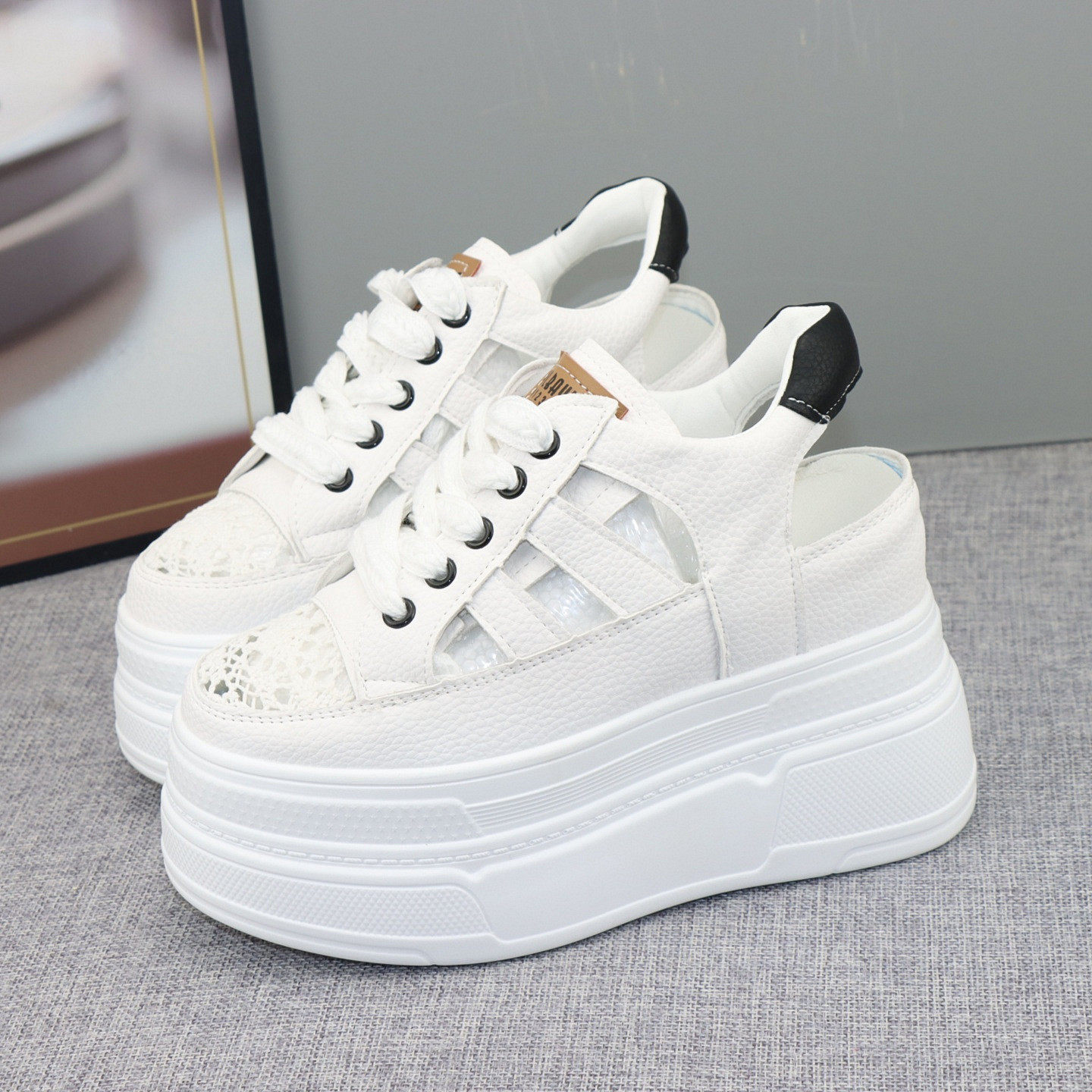Women'S Fashion Petite - Zomerse ademende witte schoenen voor dames,