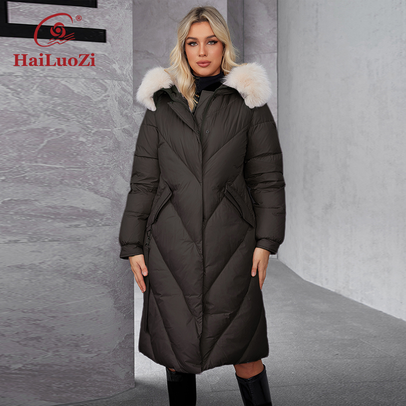 Women'S Fashion Parka - Hailuozi 2024 Dames Winter Plus Size