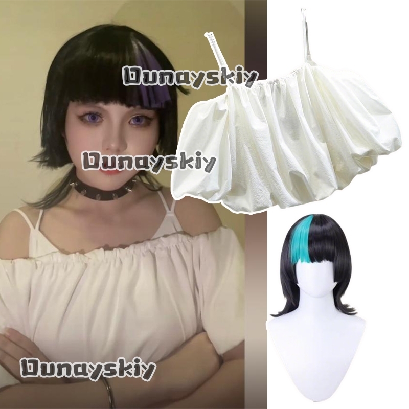 Off Shoulder Top - aBc01Hoshi Kirara Roro Cosplay Kostuums Pruik