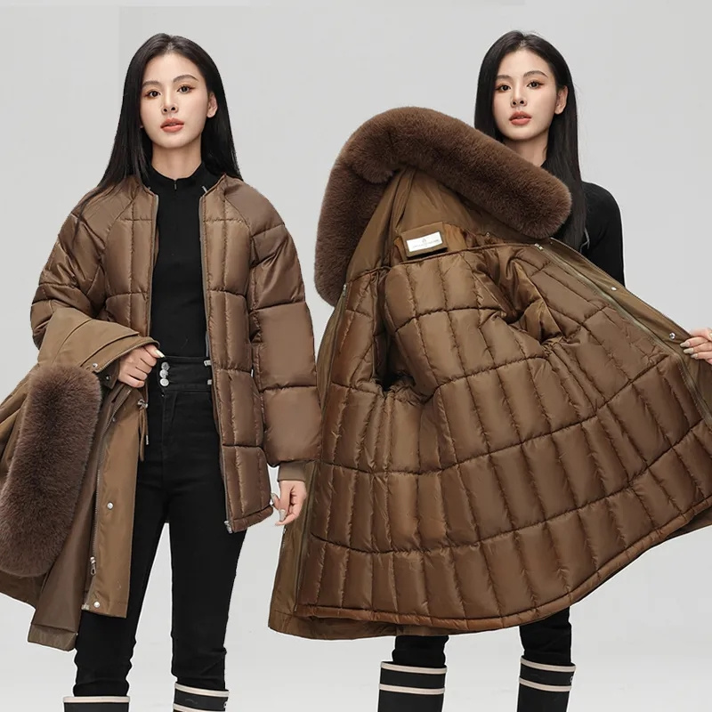 Women'S Fashion Parka - 2024 Winter Herfst Nieuwe Vrouwen Dons