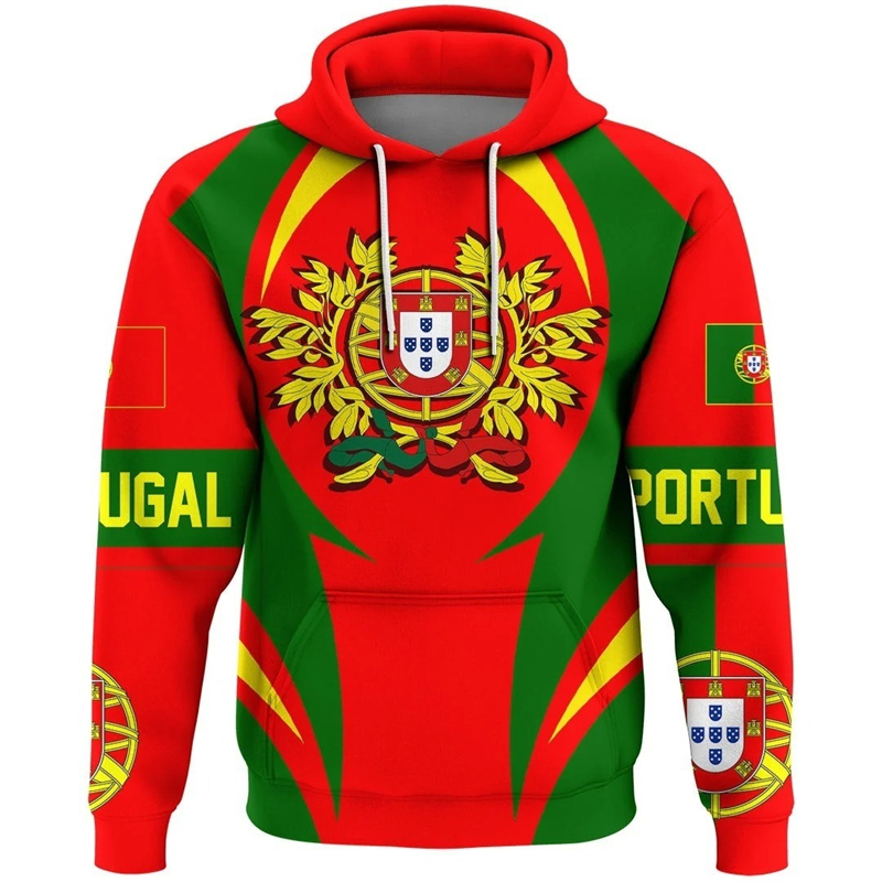 Women'S Fashion Portugal - Mannen Pride Hoodie Kleding Portugal Vlag