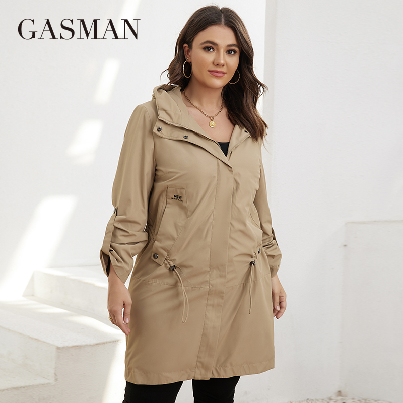 Women'S Fashion Parka - Gasman Herfst Trenchcoat Plus Size Vrouwen