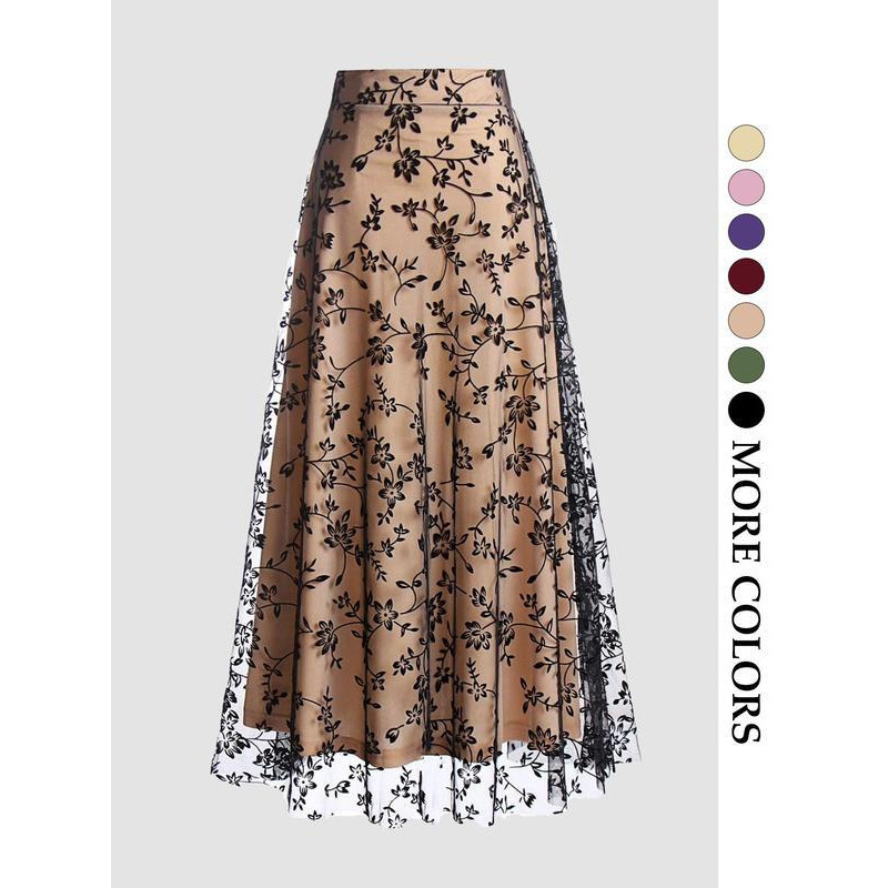 Women'S Fashion Of The 50S - Effenkleurige retro jaren 50 tule rok