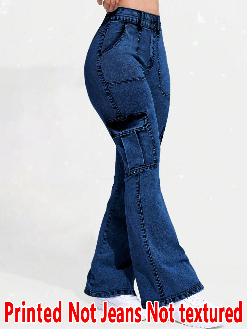 8175 [Bedrukte broek - geen im - Mom Jeans Women recensie en prijs