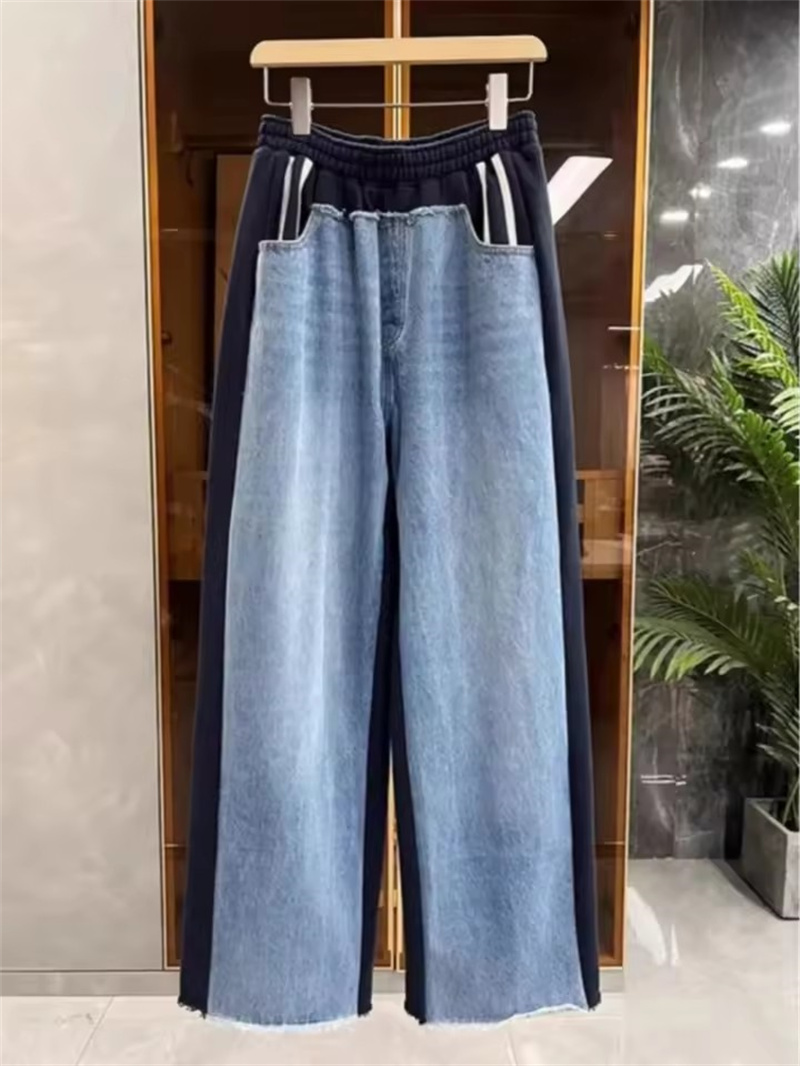 Mode zware patchwork denim jog - Mom Jeans Women recensie en prijs