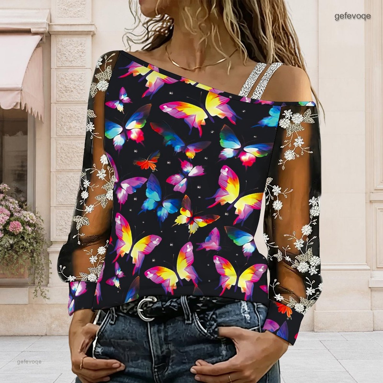 Dames off-shoulder blouse, asy - Off Shoulder Top recensie en prijs