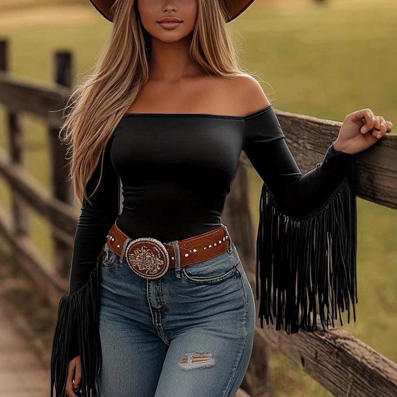 Dameskleding Blouse met lange  - Off Shoulder Top recensie en prijs