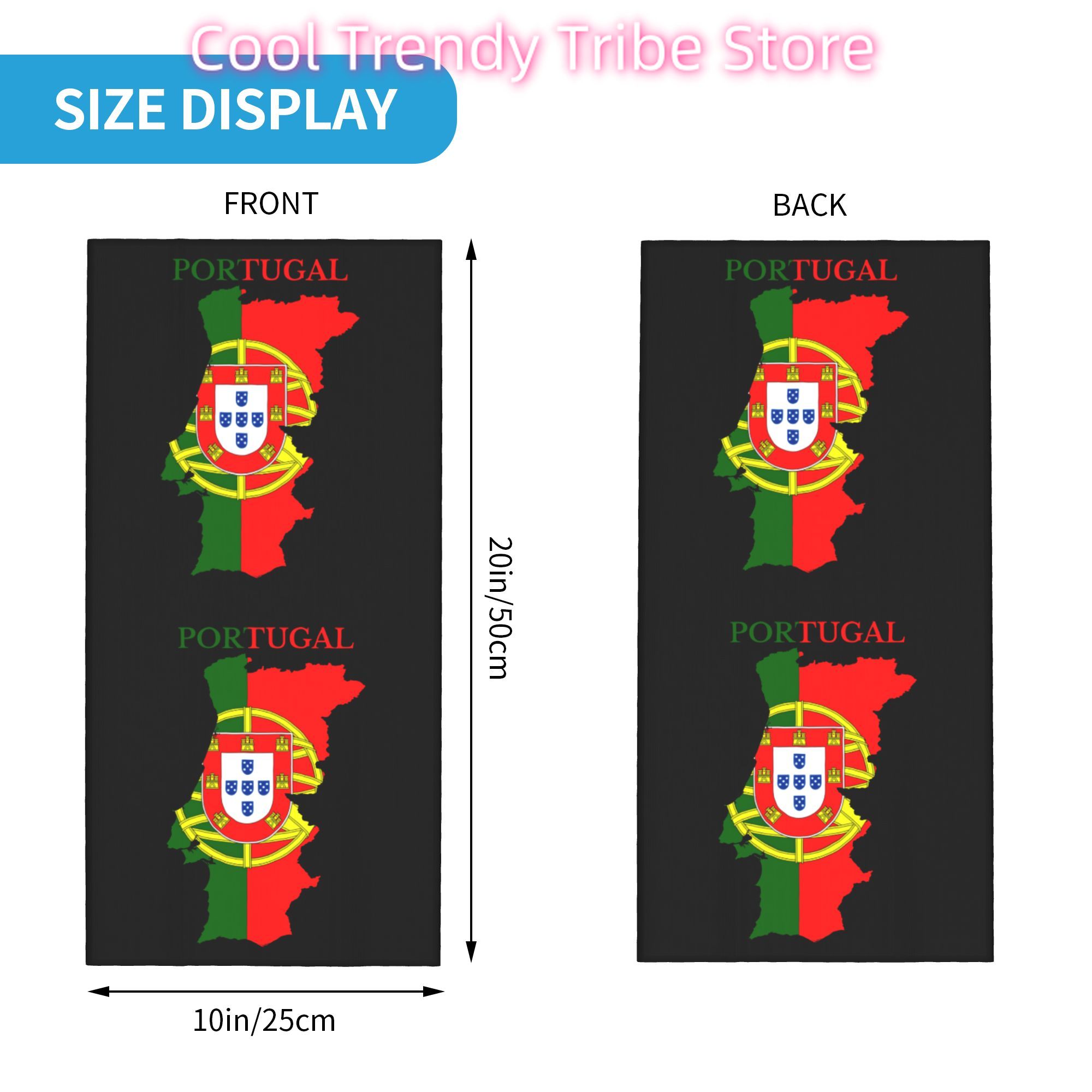 Custom Portugal Flag Map Banda - Women'S Fashion Portugal recensie en prijs