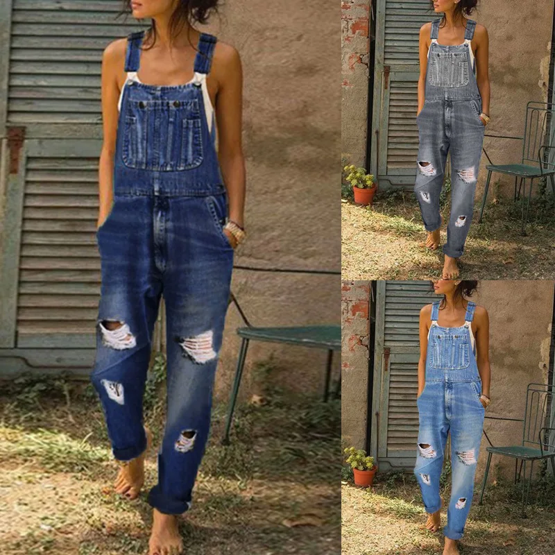 Blauwe Denim Jumpsuit Overalls - Mom Jeans Women recensie en prijs