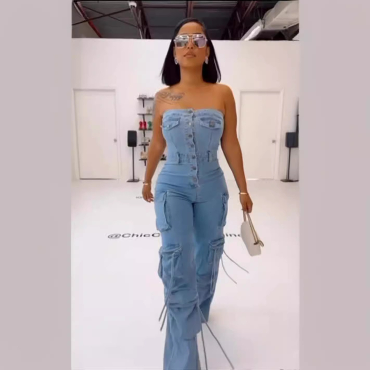 Jumpsuits Vrouwen Strapless Ee - Mom Jeans Women recensie en prijs