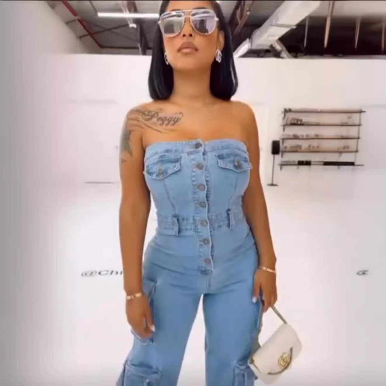Jumpsuits Vrouwen Strapless Ee - Mom Jeans Women recensie en prijs