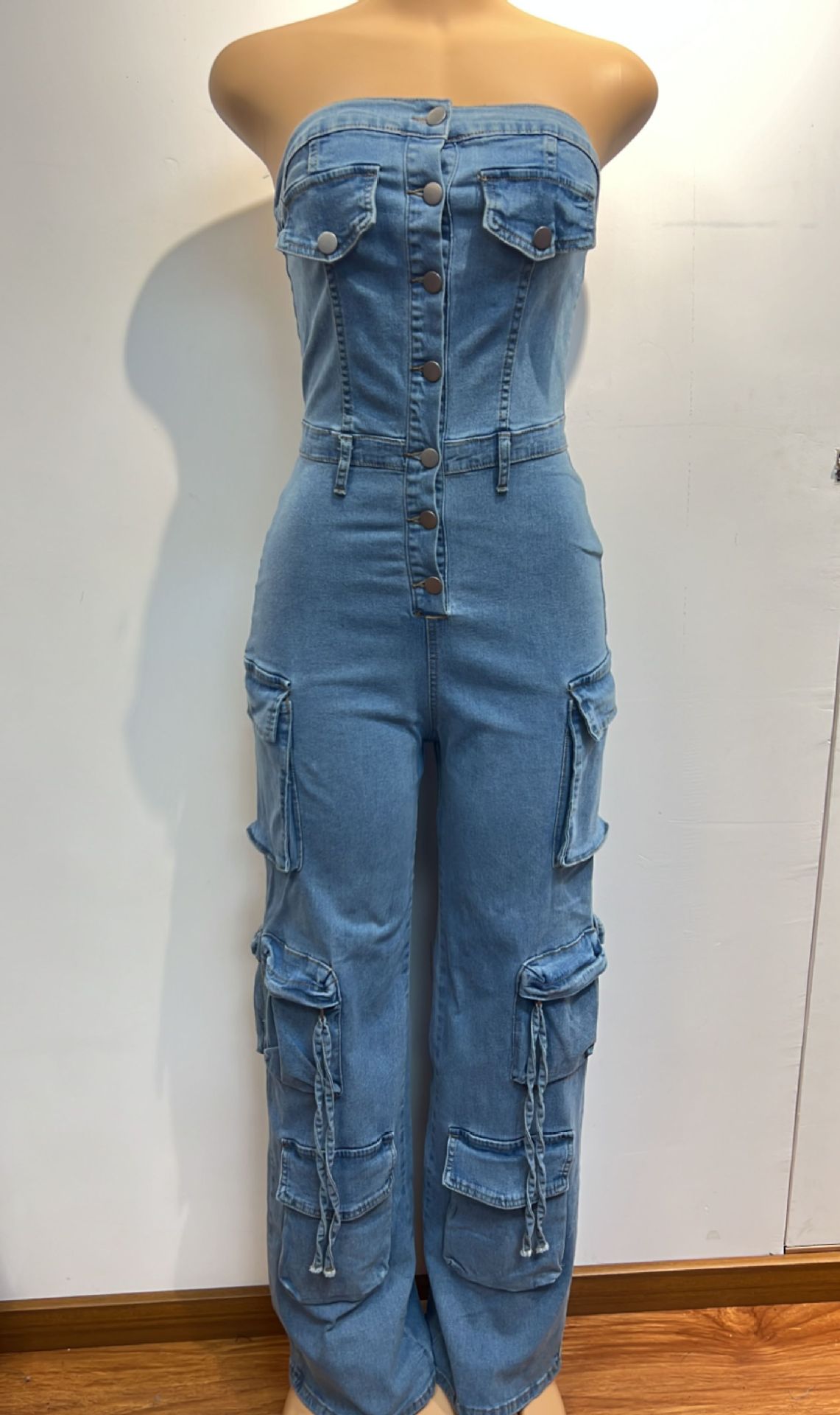 Jumpsuits Vrouwen Strapless Ee - Mom Jeans Women recensie en prijs