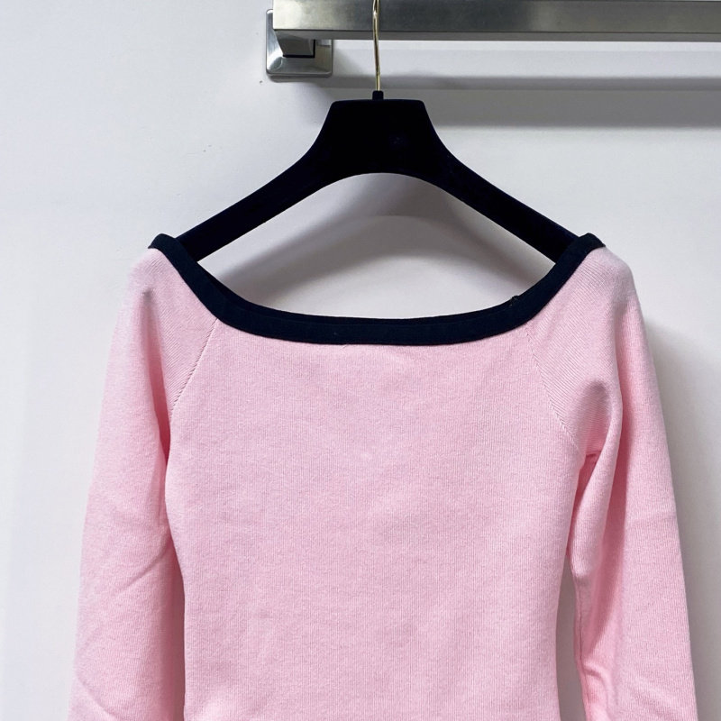 Gekleurd, contrasterend ontwer - Off Shoulder Top recensie en prijs