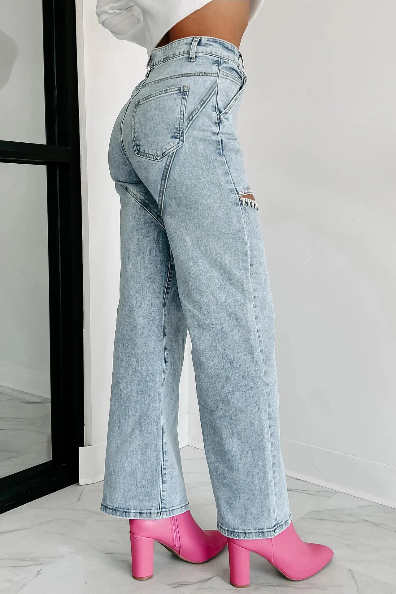 Mode Dames Denim Hoge Taille B - Mom Jeans Women recensie en prijs