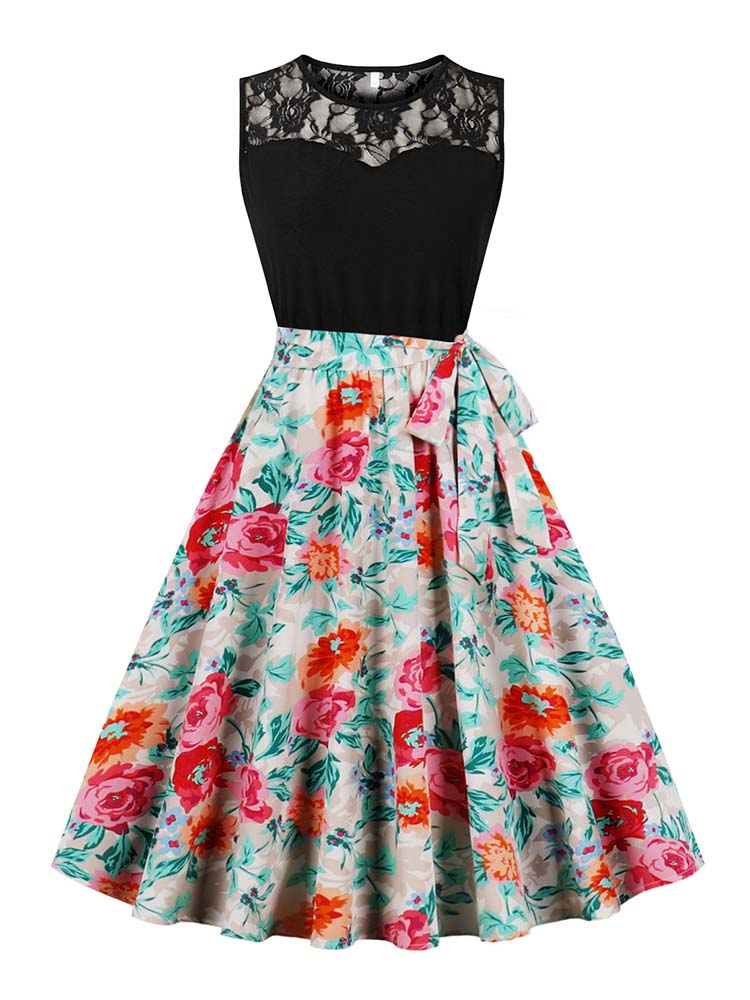 Elegante mouwloze geplooide mi - Women'S Fashion Of The 50S recensie en prijs