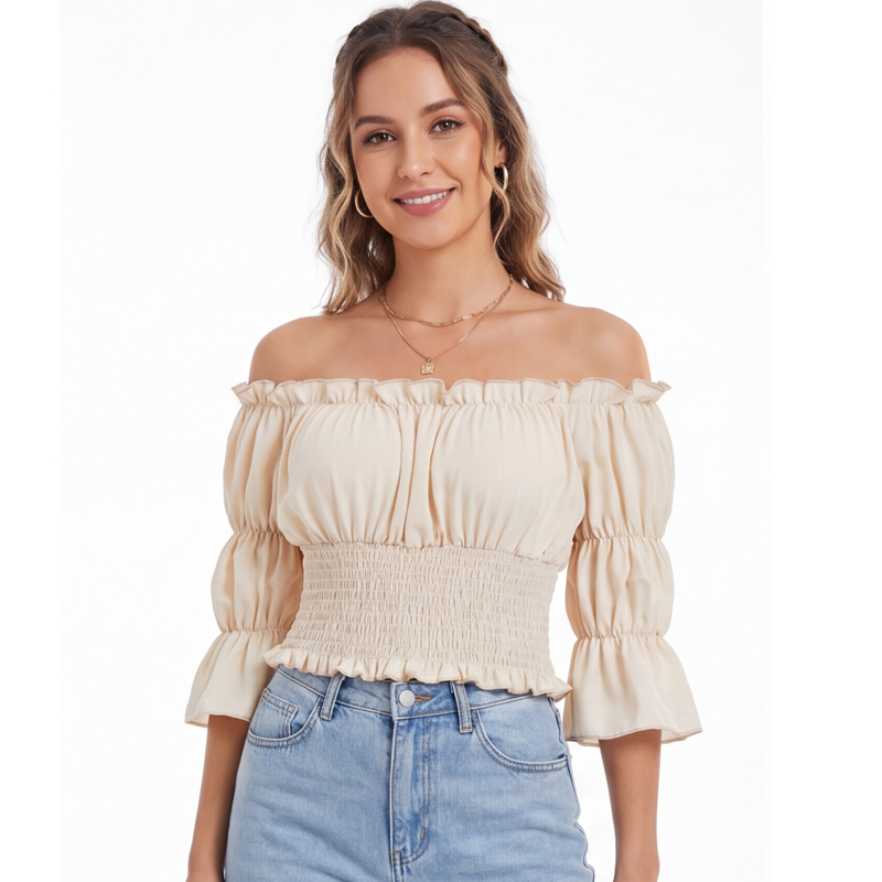 Renaissance blouse dames top m - Off Shoulder Top recensie en prijs