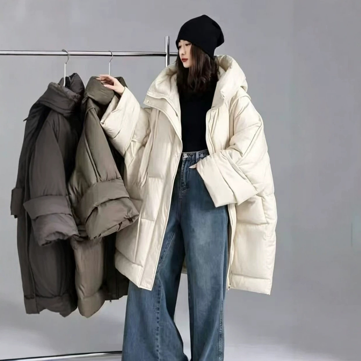 Winter Solid Stand Kraag Losse - Women'S Fashion Parka recensie en prijs