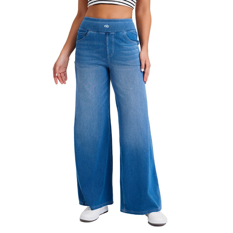 Dames High Waist Wide Leg Deni - Mom Jeans Women recensie en prijs